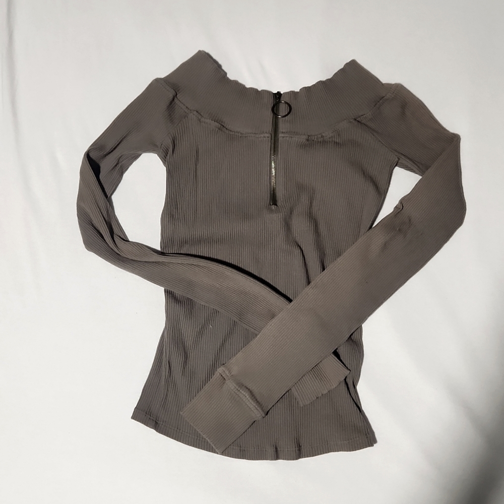 Free people olive green top